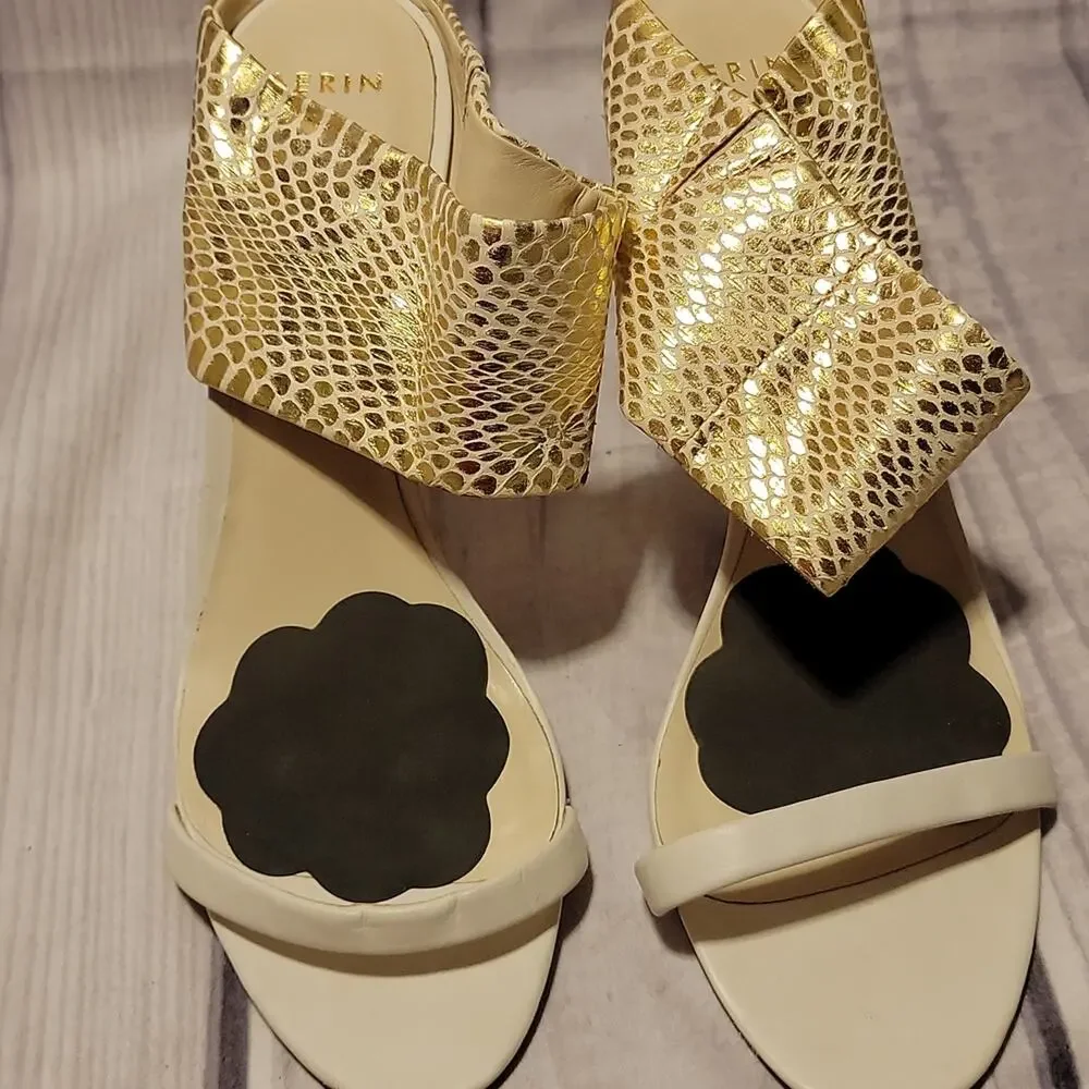 AERIN 4” stiletto  heel sandals, size 10